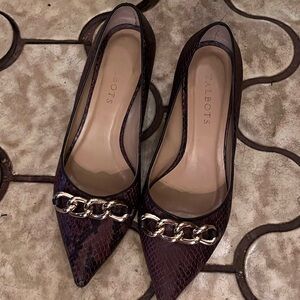 Talbots Women's Snake Print Heels - Brown